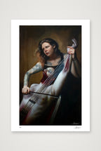 The Cellist — A3 (30×42cm, 12×17") Print only