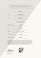 Two Faced — Certificate of Authenticity