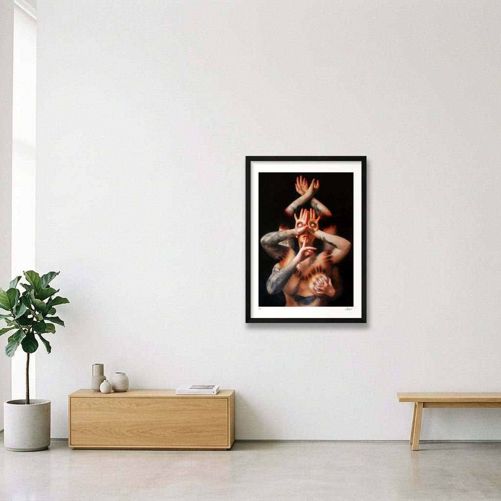 Blind Eye — A2 (42×59cm, 17×23") Black Frame