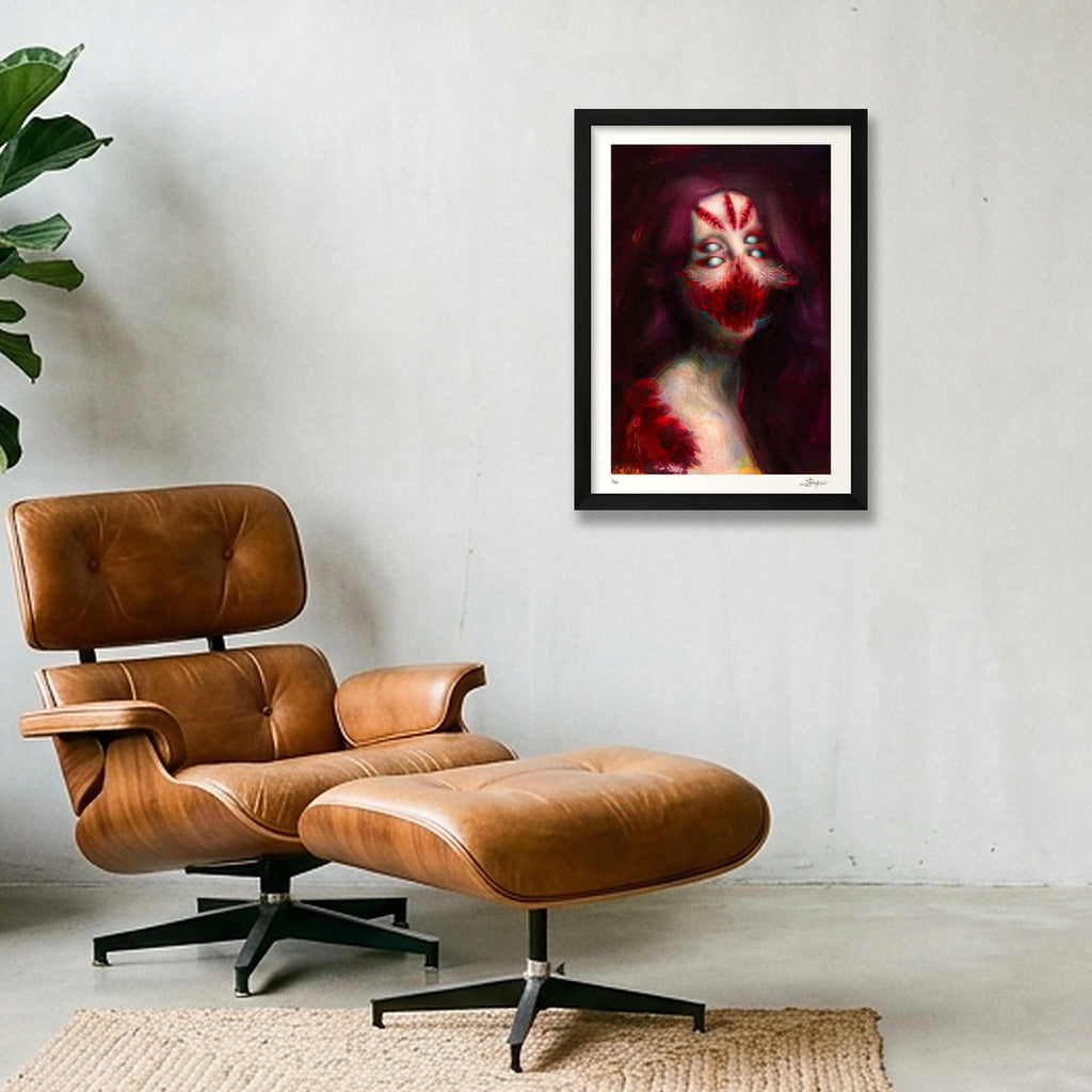 Colorful Study — A3 (30×42cm, 12×17") Black Frame
