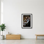 The Cellist — A2 (42×59cm, 17×23") Black Frame