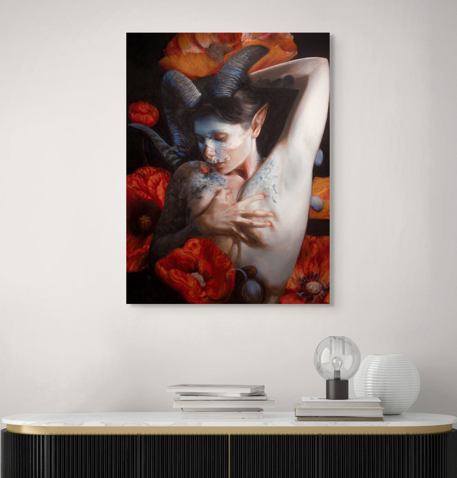 Beauty in the Beast Oil Painting - Original