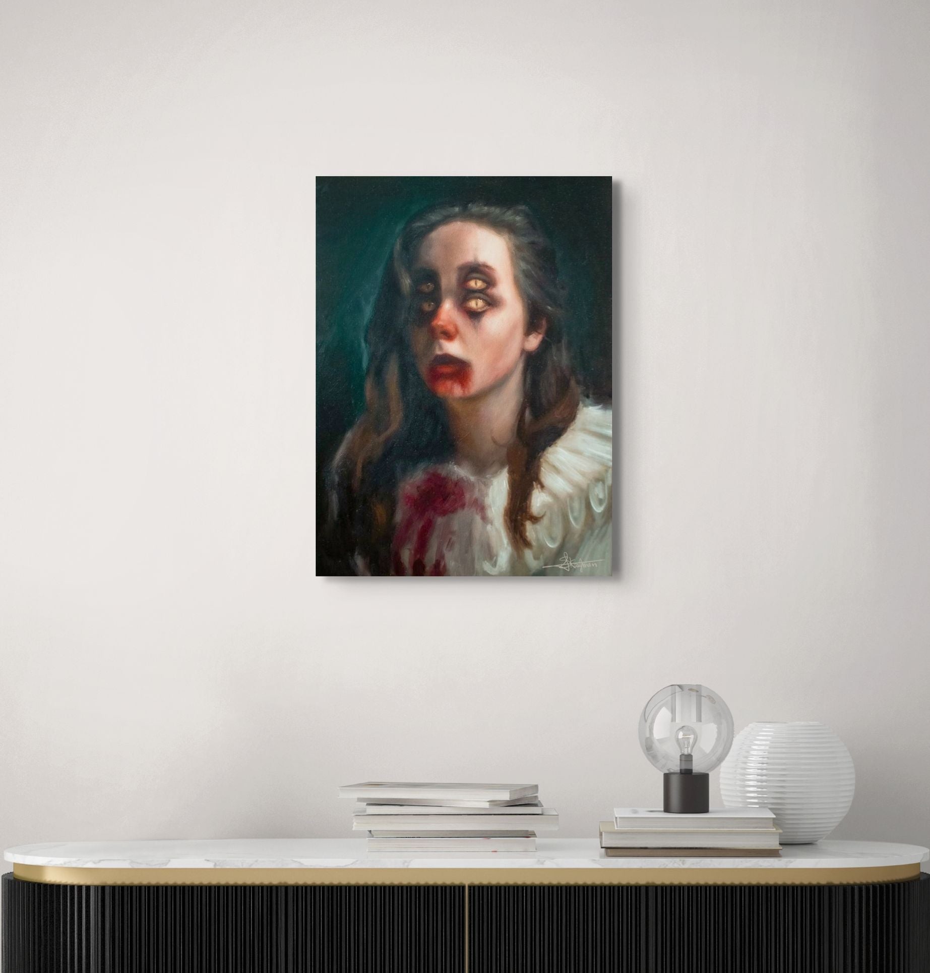 Clown Oil Painting - Original