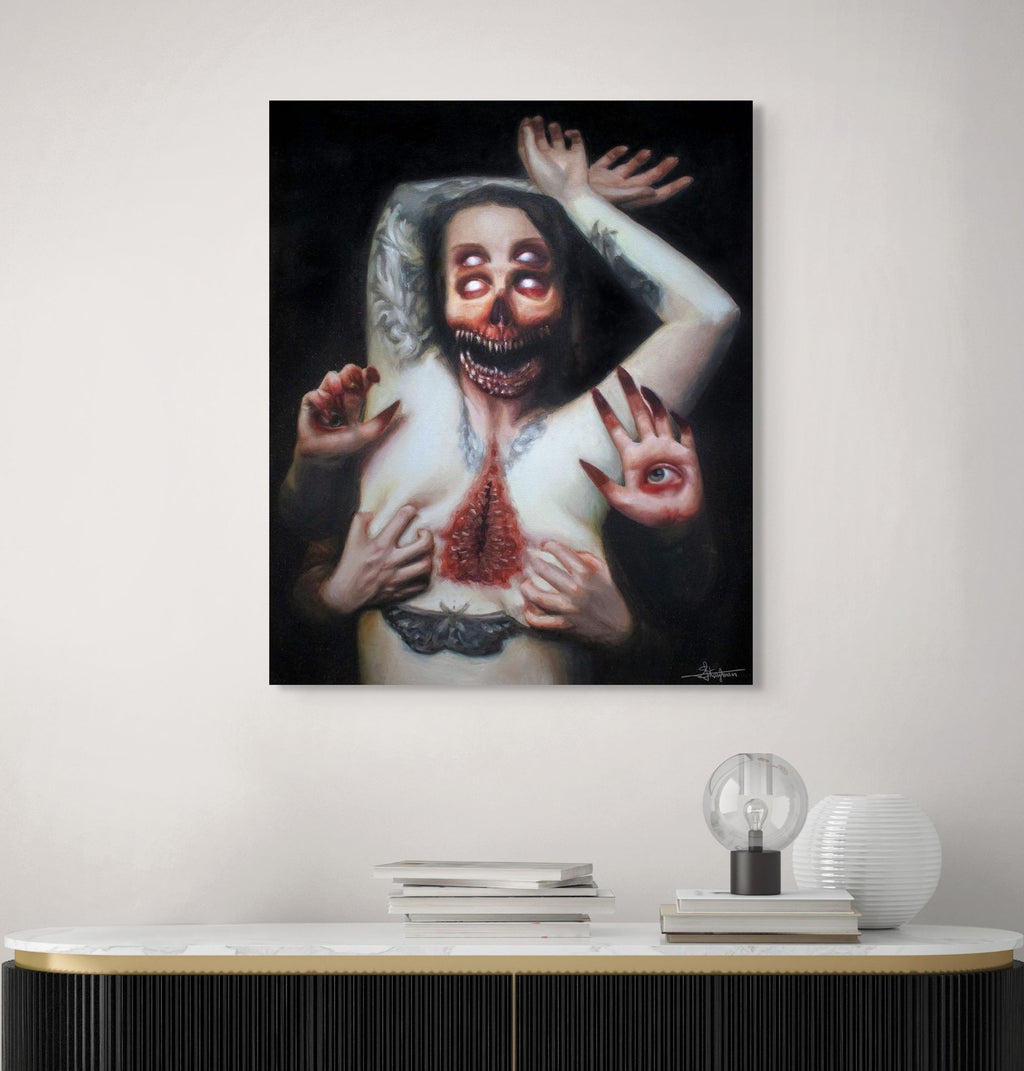 Torn Oil Painting - Original