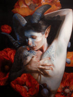 Beauty in the Beast Oil Painting - Original