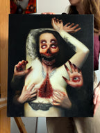 Torn Oil Painting - Original