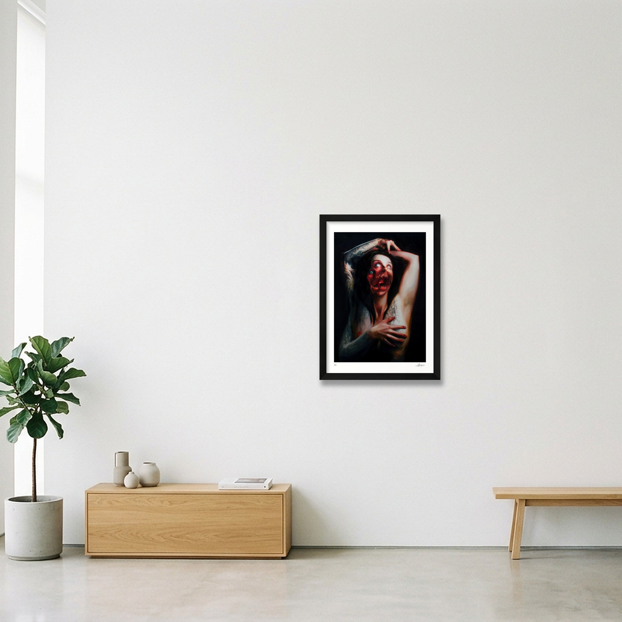 Two Faced — A3 (30×42cm, 12×17") Black Frame