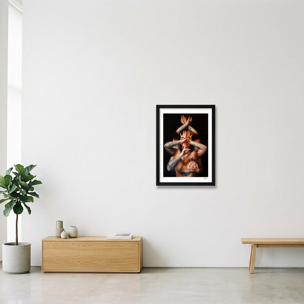 Blind Eye — A3 (30×42cm, 12×17") Black Frame