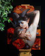 Beauty in the Beast Oil Painting - Original